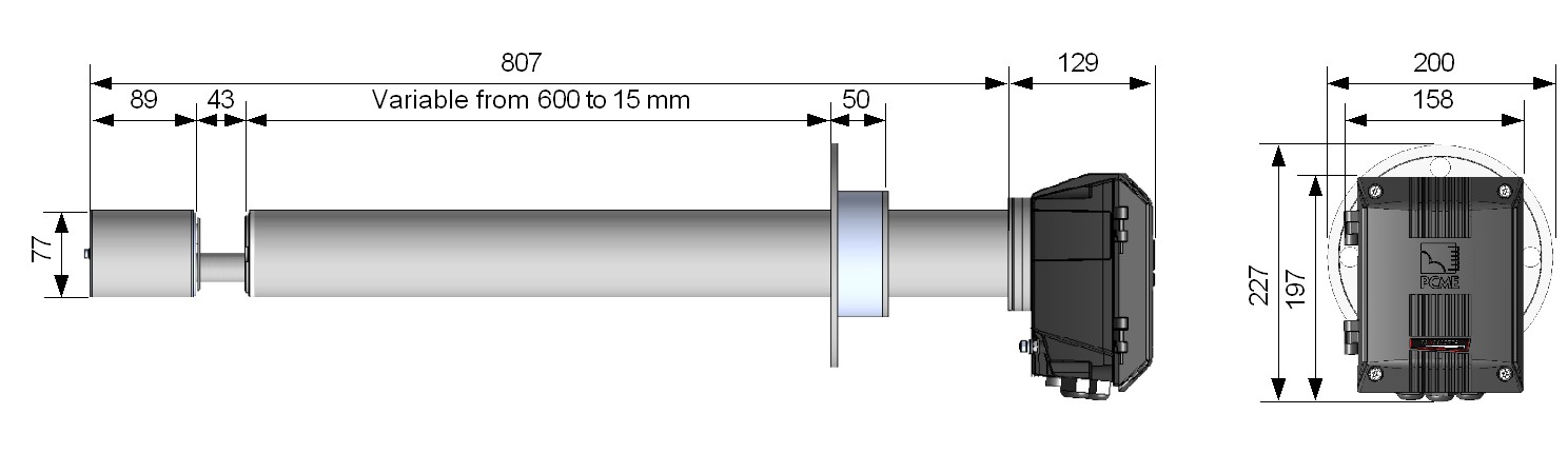 PCME QAL 181 Dimensions